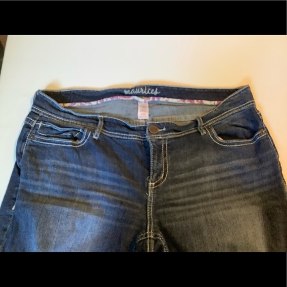 Maurices Dark Wash Straight Leg Plus Size 22 Jeans - Picture 2 of 8